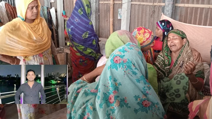 সবুজ আলীর গ্রামের বাড়ী নীলফামারীতে শোকের মাতম